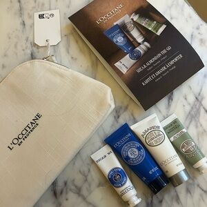 L’Occitane Shea & Almond “On-The-Go” Set + Cosmetic Pouch